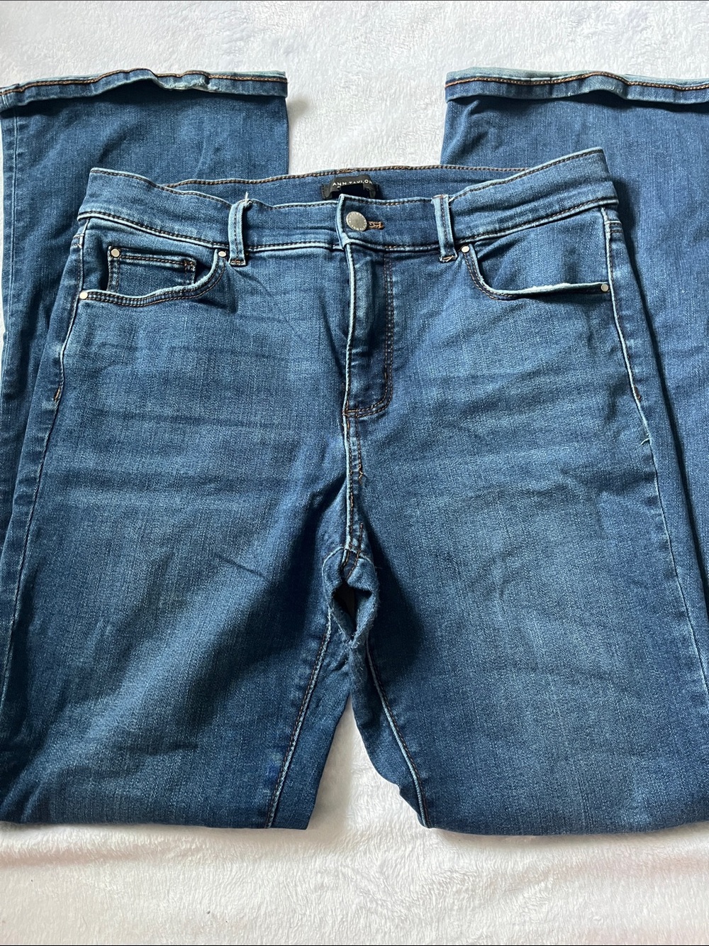 Ann Taylor Skinny Jeans in Blue Denim